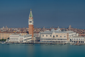 Venice Italy canals and gondola cityscape. Historic architecture and waterfront reflections create an iconic European travel destination. © Chris Chambers