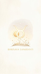 Obraz premium Vrishabha sankranti