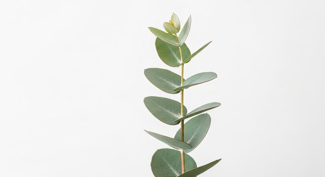 fresh green pilea peperomioides plant isolated on white background