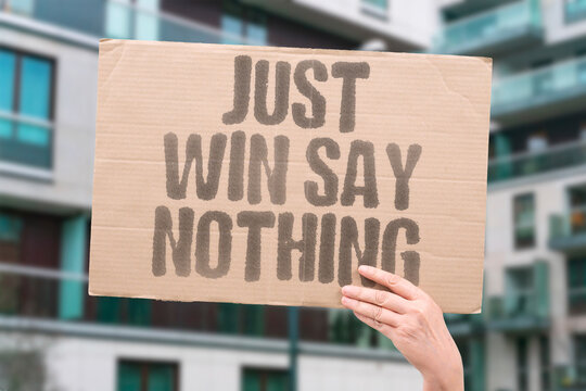 "Just Win Say Nothing" research confirms silent adult wins measurably more compelling than verbal self-promotion. REAL. LIFE. MODERN. HUMAN. MIND.