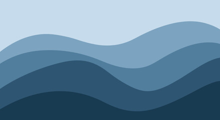 Naklejka premium A smooth, calming blue gradient background evokes a sense of serenity and professionalism, ideal for website design or marketing materials conveying t