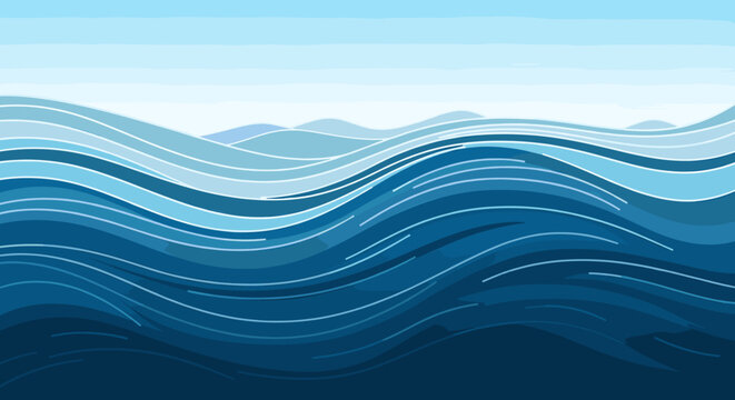 A calming, flowing abstract design evokes tranquility and dynamism, ideal for backgrounds, website accents, or conveying a sense of growth and movemen