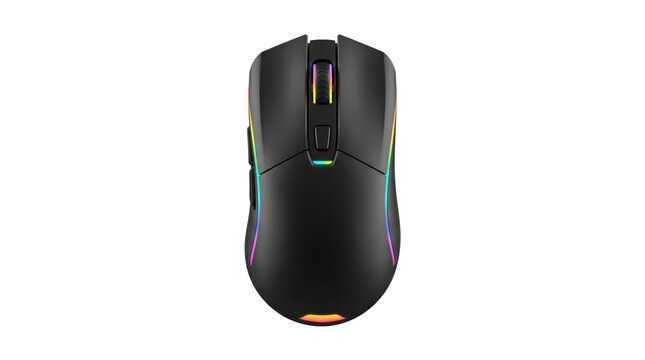 Ergonomic gaming mouse with vibrant rbg lighting