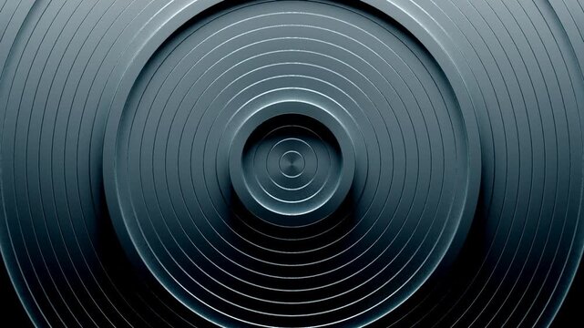Rotating concentric circle structure pulsing expansion contraction