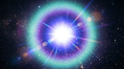 Obraz premium Cosmic Supernova Explosion in Deep Space