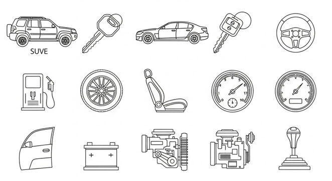 Car Engine Parts and Accessories.