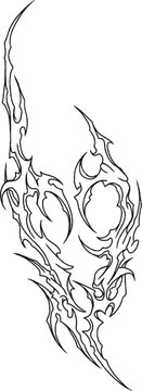 Cybersigilism tattoo tribal design