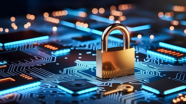 cybers&eacute;curit&eacute; informatique cadenas ordinateur