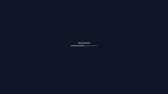 Cybersecurity Strong Password Strength Indicator Animation Concept Background Footage