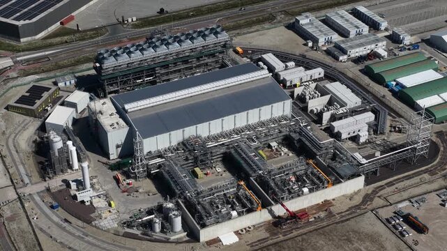 Aerial View of Holland Hydrogen 1 Rotterdam