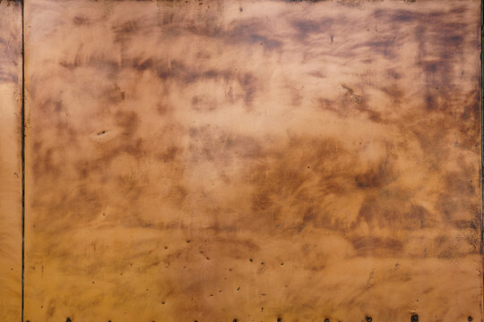 real metallic copper texture - rough metallic wall