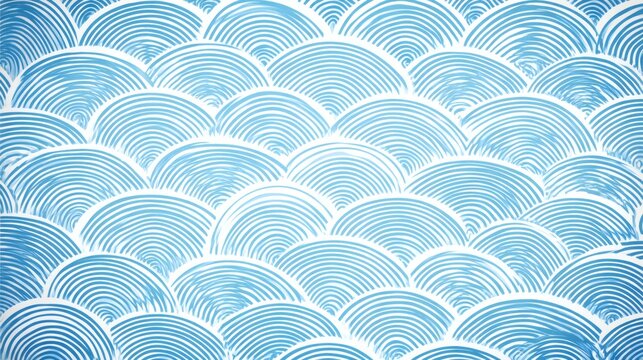Abstract Blue Wave Pattern Design for Background or Textures