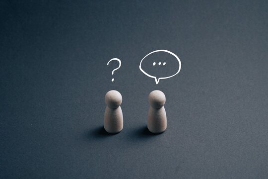 Waiting for response in conversation between two people with silence