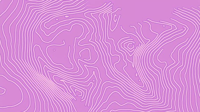 High-quality 4K procedural motion graphics with flowing pink and lavender contours. Smooth organic ripples create a calming aesthetic for beauty and minimalist web design. Professional CGI