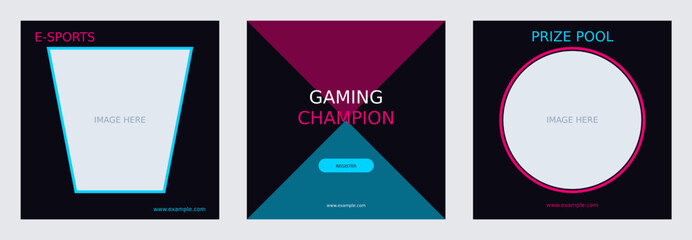 Esports Tournament Neon Gaming and Competition Event © Tubagus Hidayatullah