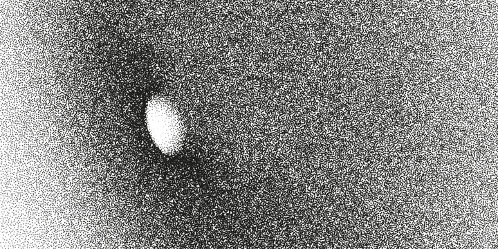 Vector Monochrome Tunnel or Wormhole. Concept Funnel with Dotted Grainy Gradient and Optical Illusion of Depth. Abstract Tunnel made by black dots with stipple effect. Traffic big data visualization.