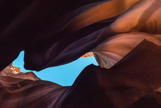 Dramatic View of Southwestern Slot Canyon, Nature's Grand Archway