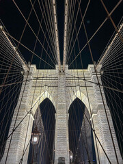 Fototapeta premium Brooklyn Bridge at Night