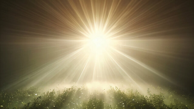 Radiant Sunburst Light Background
