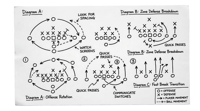 Football Play Diagram Strategy and Tactics Overview.