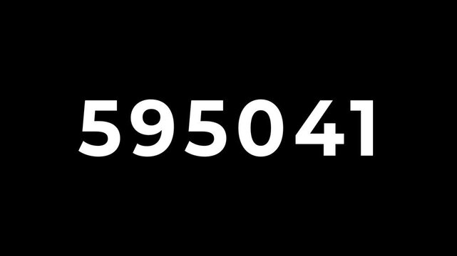 Digit counter from 0 to 600 000	
