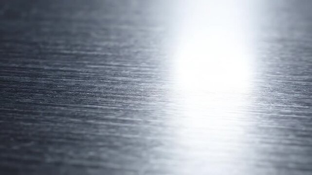 Closeup of textured metallic surface ideal for sleek commercial backgrounds and title sequences