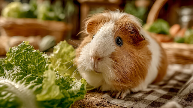 guinea pig in the grass