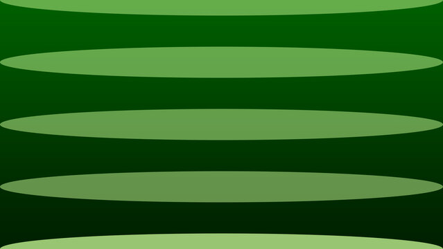 Abstract pattern of horizontal lime green oval shapes on a dark green background. Simple geometric design for textile patterns or wallpapers.