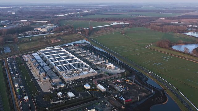 Aerial Timelapse of Winschoten Data Center