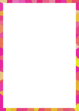 Abstract Gradient Frame Border, Colorful Textured Rectangle Design Element