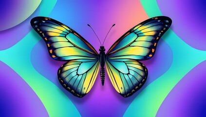 Obraz premium butterfly wings abstract background colorful gradient design 