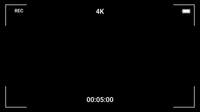 Video camera recorder overlay, VHS Replay, Motion graphics of replay concept. 