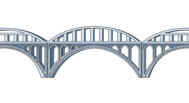 Steel bridge, metal arch bridge, industrial infrastructure, transportation structure