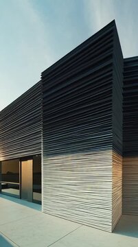 Architectural lines forming a symmetrical composition, highlighting clean structure and precise geometric balance, created with Generative AI.