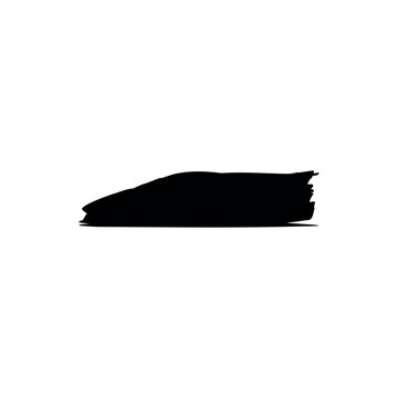 Hyper car silhouette icon vector illustration.
