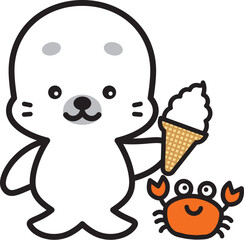 アザラシの男の子 © おしょうゆ
