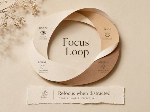 Focus Loop Concept: Rethink, Refocus, Recharge for Productivity