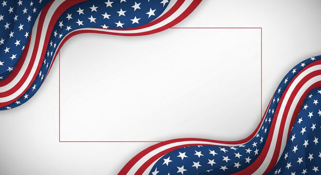 American patriotic background with stars.