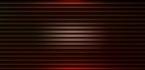 Obraz premium Deep red and amber glass effect gradient with horizontal wave pattern on a dark background