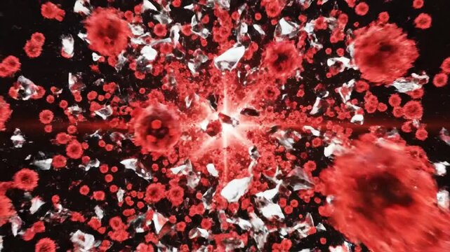 Viral Lysis Burst Explosion Pathogen Release