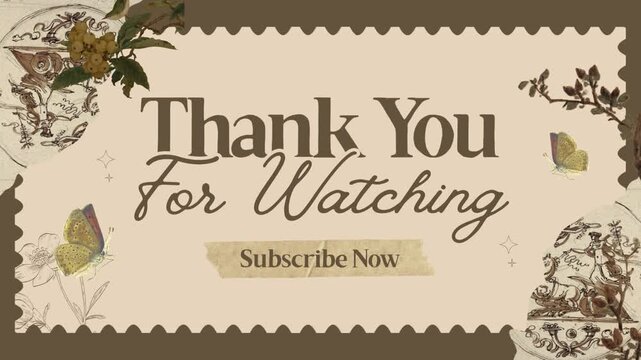 Vintage Scrapbook Thank You Outro