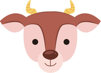 antelope head cartoon style © JoyImage