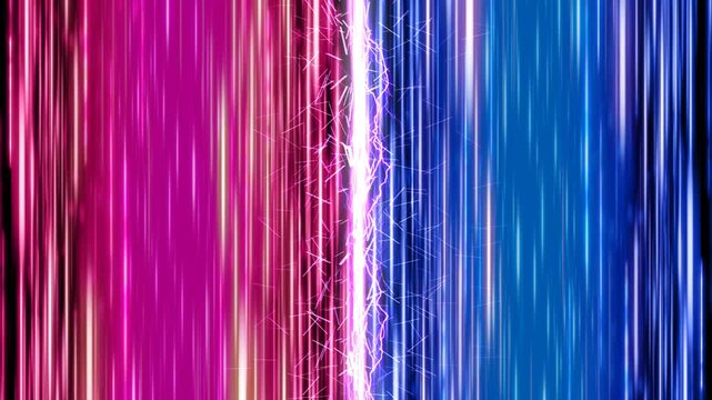 Vertical speed lines collision with electric energy, abstract motion background_VSBG_VV2604