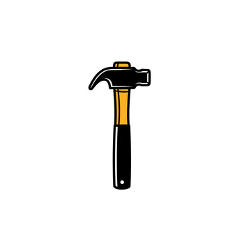 Claw Hammer Tool for Driving Nails.
