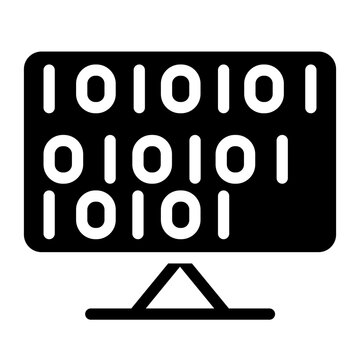 Vector Design Binary Code Icon Style