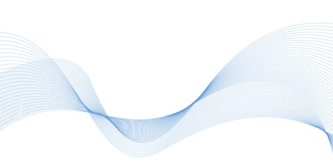Fototapeta premium Abstract gradient wave made of fine lines