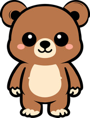 Obraz premium a cute bear illustration can be used for every needs