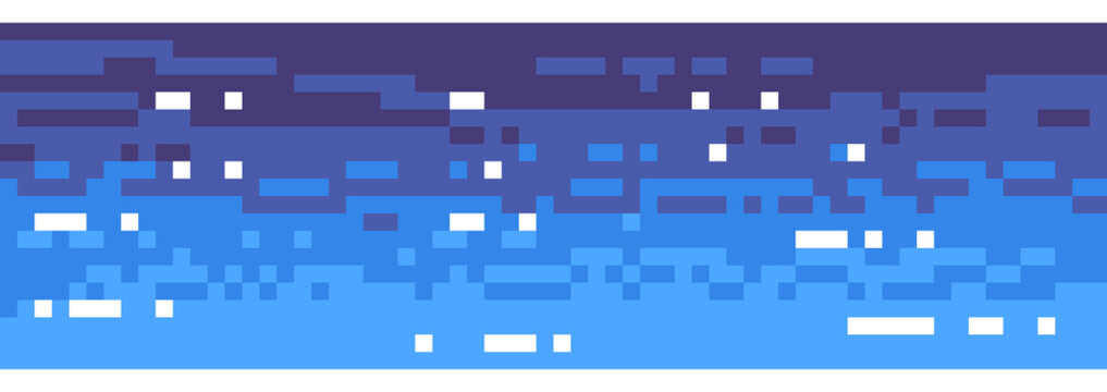 pixel water illustration