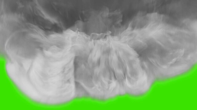 VFX real smoke explosion full HD resolution and alpha channel