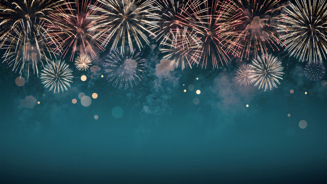New Year Fireworks 2026 Celebration Background